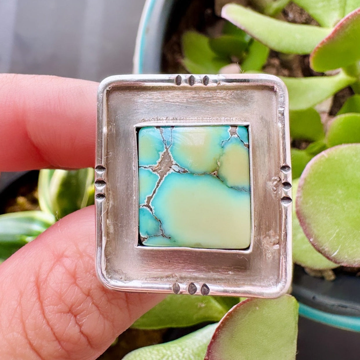 Square Shadow Box Ring - Size 6.5