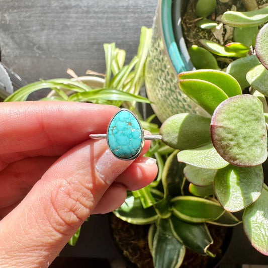 Cute & Simple Everyday Ring - Turquoise - Size 9